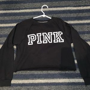 Pink Cropped Sweatshirt